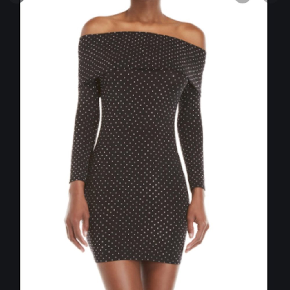 FAITH CONNEXION Studded Mini Dress, Size S